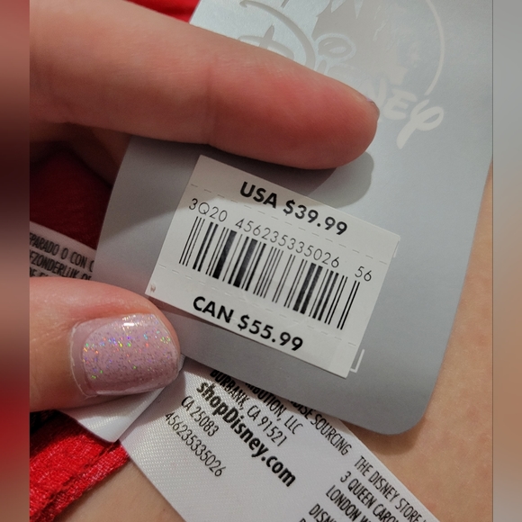 Minnie Mouse shift dress with pockets red with black bows NWT size womens xs - Picture 10 of 10